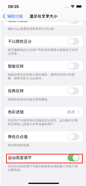 正蓝苹果15维修店分享iPhone 15 Pro系列屏幕亮度 