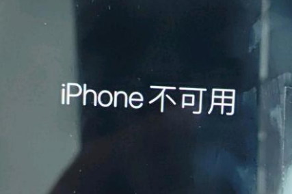 正蓝苹果服务网点分享锁屏界面显示“iPhone 不可用”如何解决 