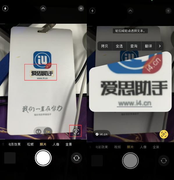 正蓝苹果手机维修分享升级iOS 16后如何通过相机翻译文本 