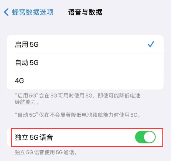 正蓝苹果14维修分享iPhone 14 Pro如何开启VoNR 