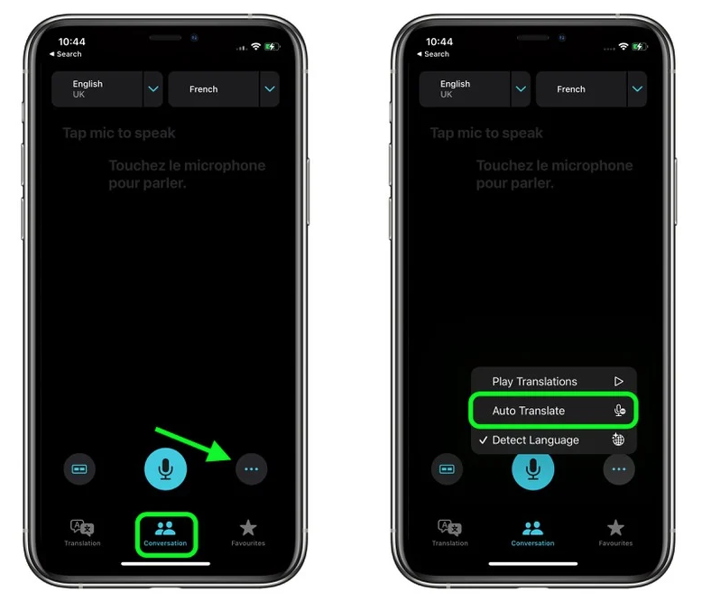 正蓝苹果手机维修分享iOS 15 “翻译” App 新改进 
