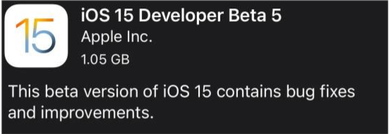正蓝苹果手机维修分享如何升级到iOS15.0 beta5 