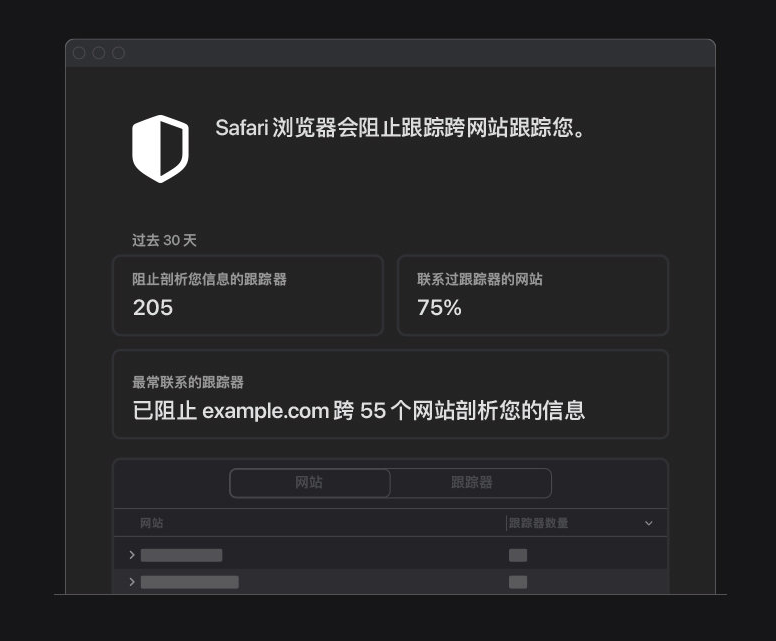 正蓝苹果手机维修分享如何在 Safari 浏览器中查看和打开隐私报告 